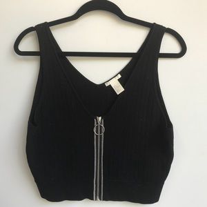 H&M trend crop knit tank